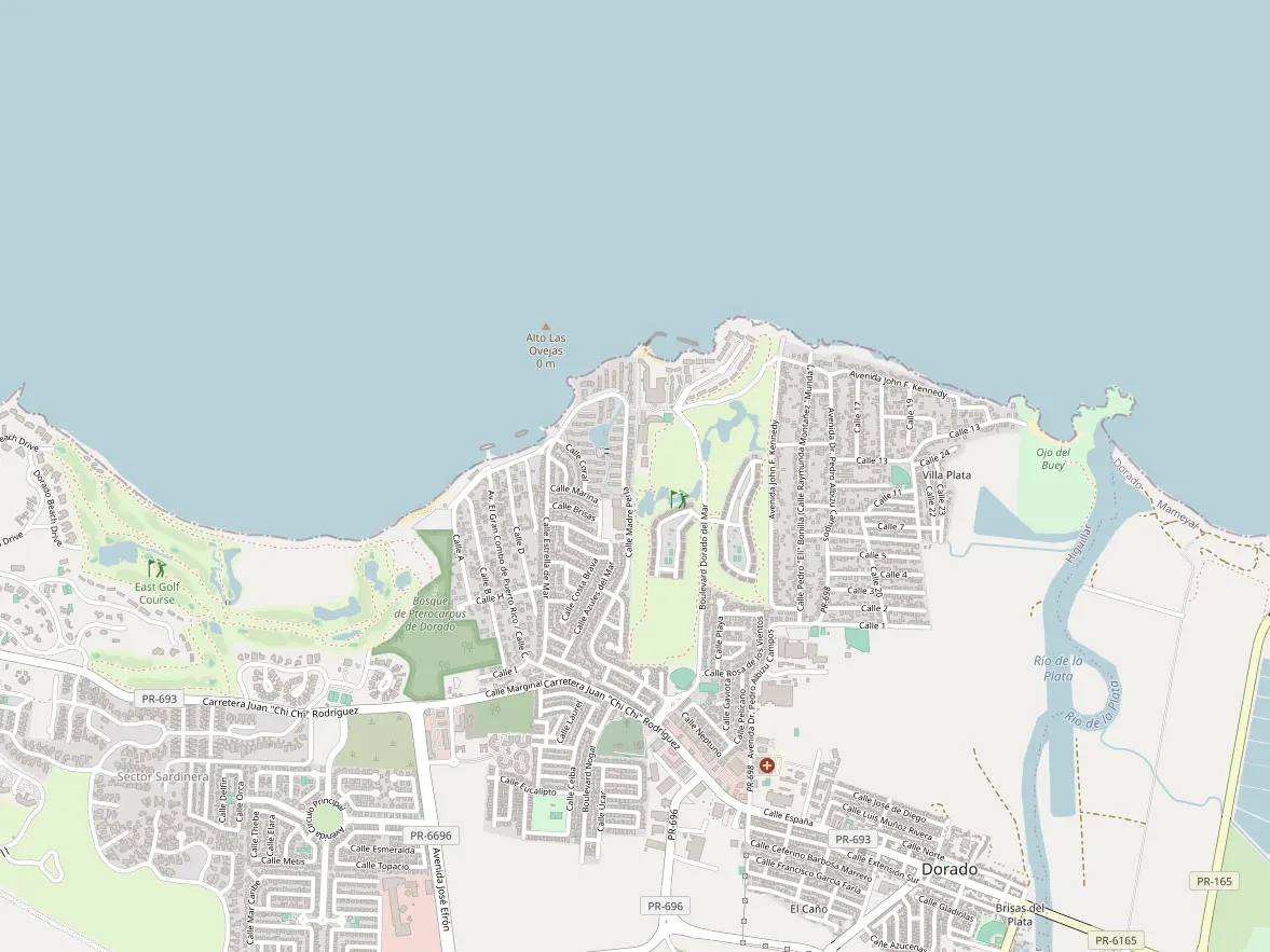 Map showing the approximate area of this home in Dorado