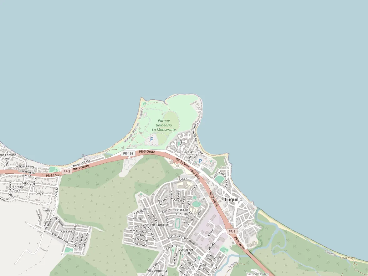 Map showing the approximate area of this home in Luquillo
